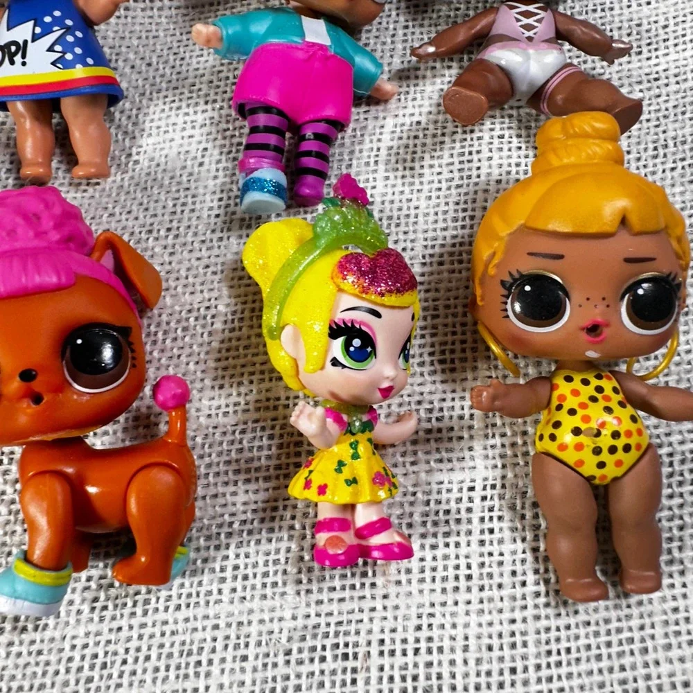 LOL‎ Surprise Doll Lot of 14 Figures Glitter Reeses Pet Dog and Accessories